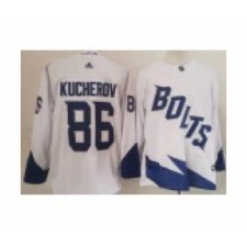 Men's Tampa Bay Lightning #86 Nikita Kucherov White 2022 Stadium Series Authentic Jersey