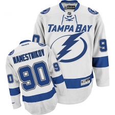 Youth Reebok Tampa Bay Lightning #90 Vladislav Namestnikov Authentic White Away NHL Jersey