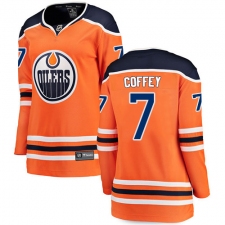 Women's Edmonton Oilers #7 Paul Coffey Fanatics Branded Orange Home Breakaway NHL Jersey