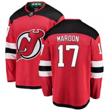 Men's New Jersey Devils #17 Patrick Maroon Fanatics Branded Red Home Breakaway NHL Jersey
