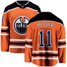 Men's Edmonton Oilers #11 Mark Messier Fanatics Branded Orange Home Breakaway NHL Jersey