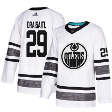 Men's Adidas Edmonton Oilers #29 Leon Draisaitl White 2019 All-Star Game Parley Authentic Stitched NHL Jersey