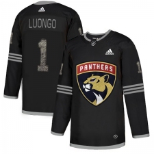 Men's Adidas Florida Panthers #1 Roberto Luongo Black Authentic Classic Stitched NHL Jersey