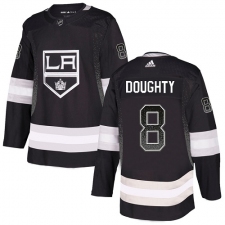 Men's Adidas Los Angeles Kings #8 Drew Doughty Authentic Black Drift Fashion NHL Jersey