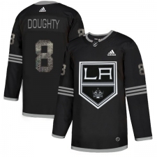 Men's Adidas Los Angeles Kings #8 Drew Doughty Black Authentic Classic Stitched NHL Jersey