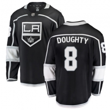 Youth Los Angeles Kings #8 Drew Doughty Authentic Black Home Fanatics Branded Breakaway NHL Jersey