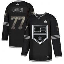Men's Adidas Los Angeles Kings #77 Jeff Carter Black Authentic Classic Stitched NHL Jersey