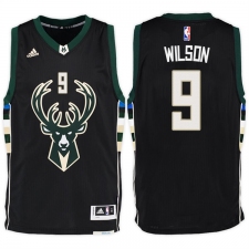 Milwaukee Bucks #9 D J  Wilson Alternate Black New Swingman Stitched NBA Jersey