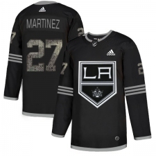 Men's Adidas Los Angeles Kings #27 Alec Martinez Black Authentic Classic Stitched NHL Jersey