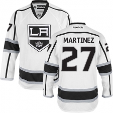 Men's Reebok Los Angeles Kings #27 Alec Martinez Authentic White Away NHL Jersey