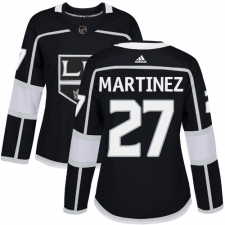 Women's Adidas Los Angeles Kings #27 Alec Martinez Authentic Black Home NHL Jersey