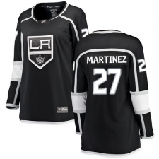Women's Los Angeles Kings #27 Alec Martinez Authentic Black Home Fanatics Branded Breakaway NHL Jersey