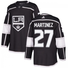 Youth Adidas Los Angeles Kings #27 Alec Martinez Authentic Black Home NHL Jersey