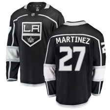 Youth Los Angeles Kings #27 Alec Martinez Authentic Black Home Fanatics Branded Breakaway NHL Jersey