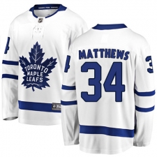 Men's Toronto Maple Leafs #34 Auston Matthews Fanatics Branded White Away Breakaway NHL Jersey