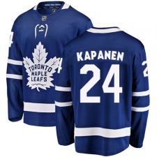 Men's Toronto Maple Leafs #24 Kasperi Kapanen Fanatics Branded Royal Blue Home Breakaway NHL Jersey