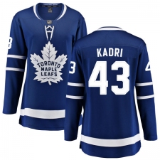 Women's Toronto Maple Leafs #43 Nazem Kadri Fanatics Branded Royal Blue Home Breakaway NHL Jersey