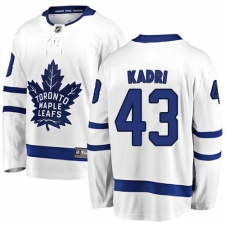 Youth Toronto Maple Leafs #43 Nazem Kadri Fanatics Branded White Away Breakaway NHL Jersey