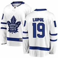 Men's Toronto Maple Leafs #19 Joffrey Lupul Fanatics Branded White Away Breakaway NHL Jersey