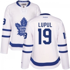 Women's Reebok Toronto Maple Leafs #19 Joffrey Lupul Authentic White Away NHL Jersey