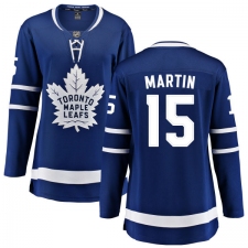 Women's Toronto Maple Leafs #15 Matt Martin Fanatics Branded Royal Blue Home Breakaway NHL Jersey