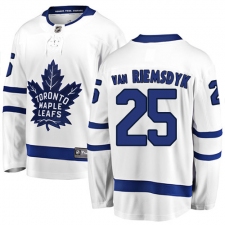 Men's Toronto Maple Leafs #25 James Van Riemsdyk Fanatics Branded White Away Breakaway NHL Jersey
