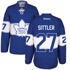 Men's Reebok Toronto Maple Leafs #27 Darryl Sittler Authentic Royal Blue 2017 Centennial Classic NHL Jersey