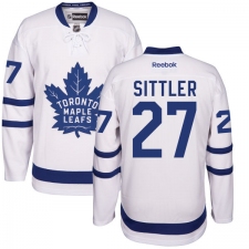 Men's Reebok Toronto Maple Leafs #27 Darryl Sittler Authentic White Away NHL Jersey