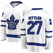 Men's Toronto Maple Leafs #27 Darryl Sittler Fanatics Branded White Away Breakaway NHL Jersey