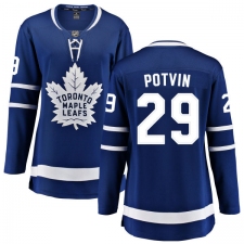 Women's Toronto Maple Leafs #29 Felix Potvin Fanatics Branded Royal Blue Home Breakaway NHL Jersey