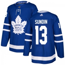 Youth Adidas Toronto Maple Leafs #13 Mats Sundin Authentic Royal Blue Home NHL Jersey