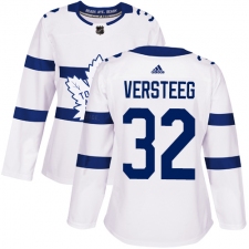 Women's Adidas Toronto Maple Leafs #32 Kris Versteeg Authentic White 2018 Stadium Series NHL Jersey
