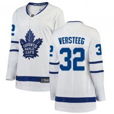 Women's Toronto Maple Leafs #32 Kris Versteeg Authentic White Away Fanatics Branded Breakaway NHL Jersey