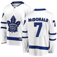Men's Toronto Maple Leafs #7 Lanny McDonald Fanatics Branded White Away Breakaway NHL Jersey