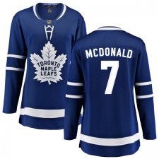 Women's Toronto Maple Leafs #7 Lanny McDonald Fanatics Branded Royal Blue Home Breakaway NHL Jersey
