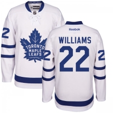 Youth Reebok Toronto Maple Leafs #22 Tiger Williams Authentic White Away NHL Jersey