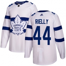 Men's Adidas Toronto Maple Leafs #44 Morgan Rielly Authentic White 2018 Stadium Series NHL Jersey