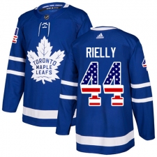 Youth Adidas Toronto Maple Leafs #44 Morgan Rielly Authentic Royal Blue USA Flag Fashion NHL Jersey