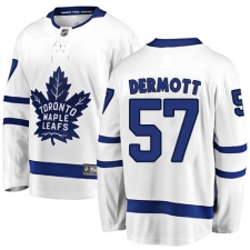 Men's Toronto Maple Leafs #57 Travis Dermott Fanatics Branded White Away Breakaway NHL Jersey