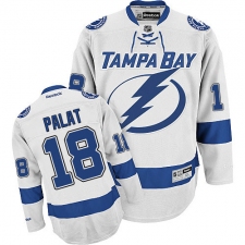 Youth Reebok Tampa Bay Lightning #18 Ondrej Palat Authentic White Away NHL Jersey