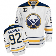 Men's Reebok Buffalo Sabres #92 Alexander Nylander Authentic White Away NHL Jersey