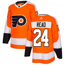 Youth Adidas Philadelphia Flyers #24 Matt Read Authentic Orange Home NHL Jersey