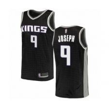 Men's Sacramento Kings #9 Cory Joseph Authentic Black Basketball Jersey Statement Edition