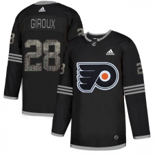 Men's Adidas Philadelphia Flyers #28 Claude Giroux Black Authentic Classic Stitched NHL Jersey
