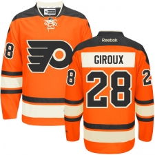 Youth Reebok Philadelphia Flyers #28 Claude Giroux Authentic Orange New Third NHL Jersey