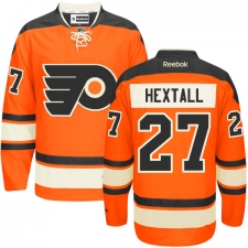 Men's Reebok Philadelphia Flyers #27 Ron Hextall Authentic Orange New Third NHL Jersey