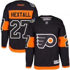 Men's Reebok Philadelphia Flyers #27 Ron Hextall Premier Black 2017 Stadium Series NHL Jersey