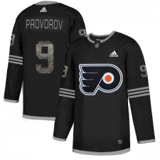 Men's Adidas Philadelphia Flyers #9 Ivan Provorov Black Authentic Classic Stitched NHL Jersey