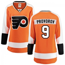Women's Philadelphia Flyers #9 Ivan Provorov Fanatics Branded Orange Home Breakaway NHL Jersey