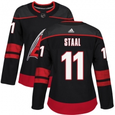 Women's Adidas Carolina Hurricanes #11 Jordan Staal Authentic Black Alternate NHL Jersey